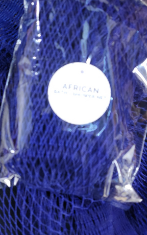 AFRICAN BATH NET SPONGE - Royal Blue
