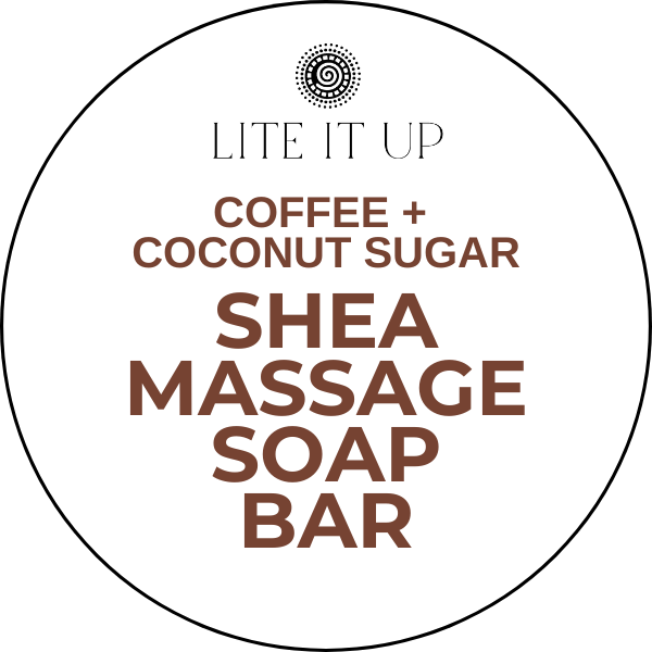 COFFEE, SHEA + COCONUT SUGAR EXFOILIATING MASSAGE BAR