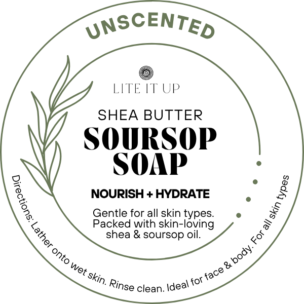 SOURSOP + SHEA + ALOE Face and Body Soap - Unscented