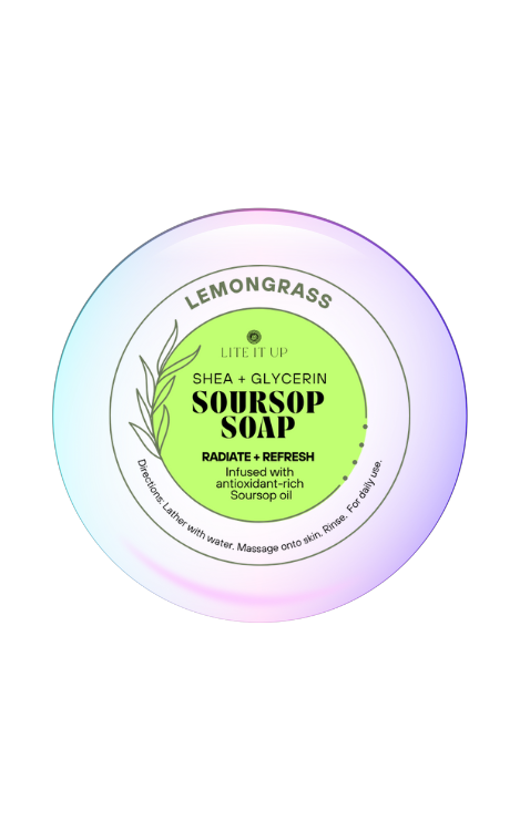 SOURSOP + SHEA + ALOE Face and Body Soap - Lemongrass