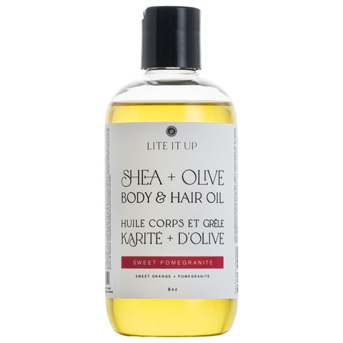 Shea + Olive Body and Hair Oil - SWEET POMEGRANATE