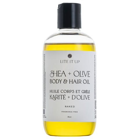Shea & Olive Body and Hair Oil - NAKED (Unscented)