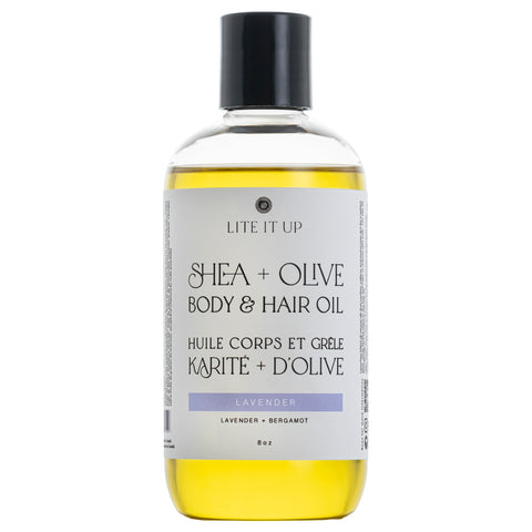 Shea + Olive Body and Hair Oil - LAVENDER